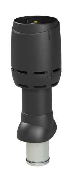 FRÅNLUFTSHUV FLOW VILPE SVART ISOL 500 125 MM
