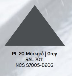 PLÅT RULLE GC PRO BT STD MÖRKGRÅ 20 G 1250X0,6 MM