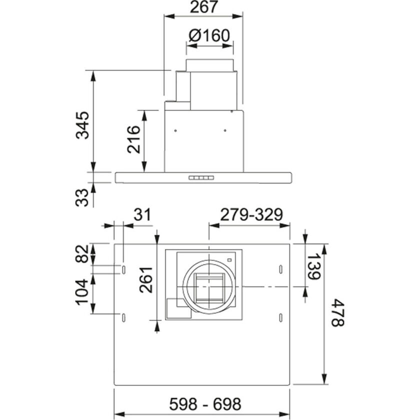 SPISFLÄKT 604-10 ALLIANCE RF 60 CM