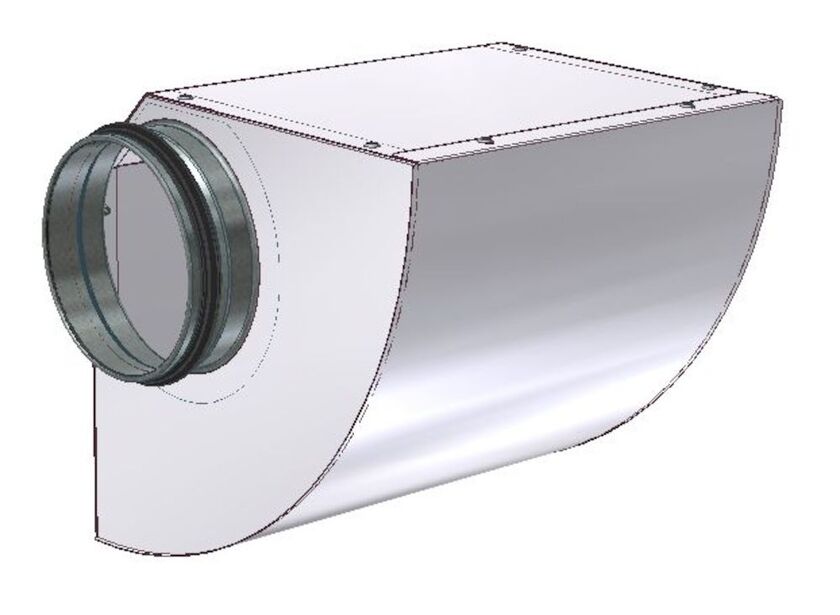 MELLANMODUL TÄT INTERIOR VIT 125 MM