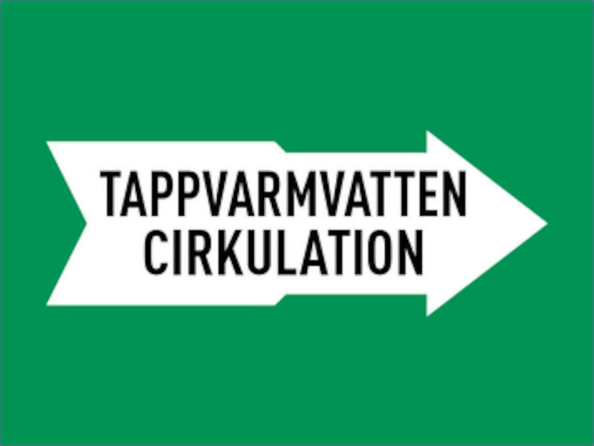 MÄRKBAND TAPPVARMVATTEN CIRKULATION 160 MM 5000 MM