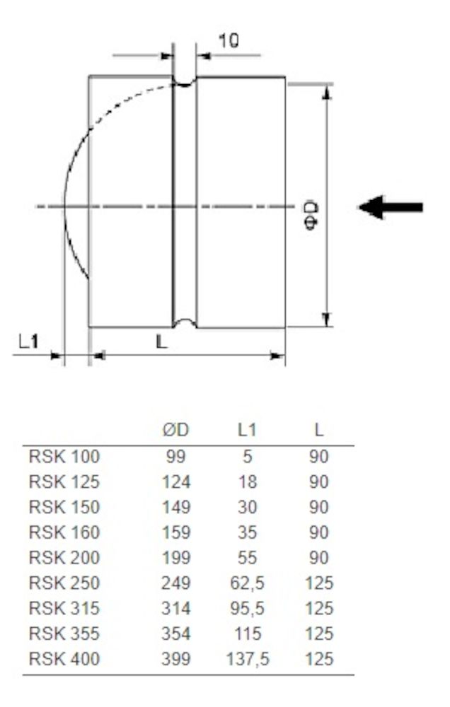 BACKSPJÄLL RSK 100 MM