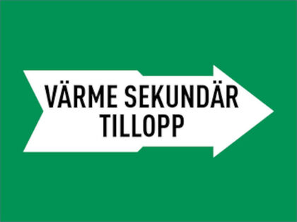 MÄRKBAND VÄRME SEKUNDÄR TILLOPP 160 MM 5000 MM