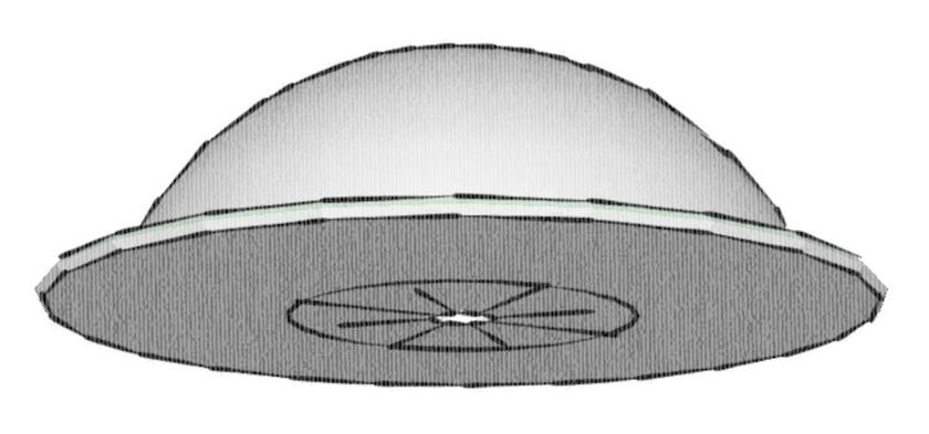 KUPOLBRICKA ALU VIT 23 MM