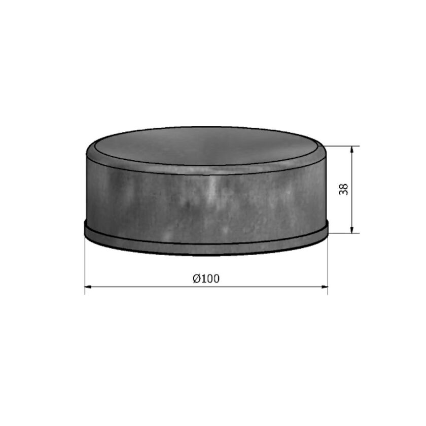 BOTTEN MUFF HÄLM FZ OISOLERAT 100 MM