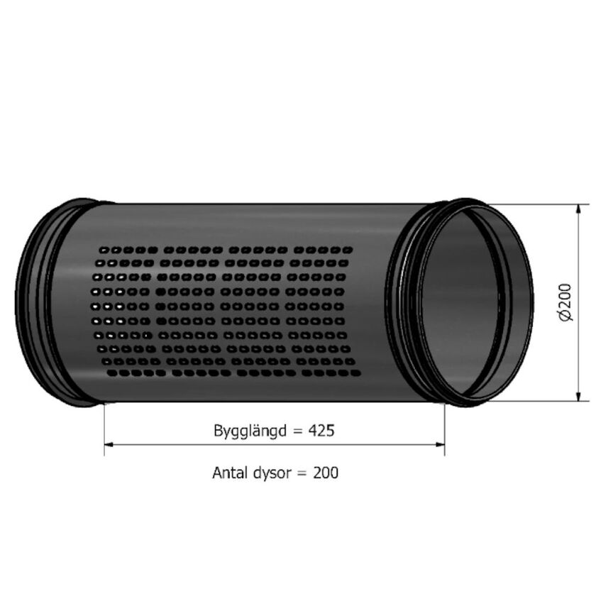 DYSDON INTERIOR OVAL DYSA 200 MM