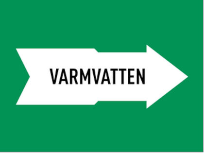 MÄRKBAND VARMVATTEN 160 MM 5000 MM