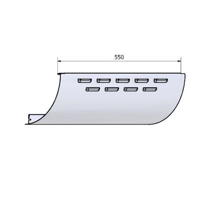 TEKNIKMODUL HTGU INTERIOR VIT 125 MM 550 MM 8-PACK
