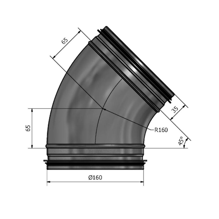 BÖJ HV 45 GR FZ 160 MM