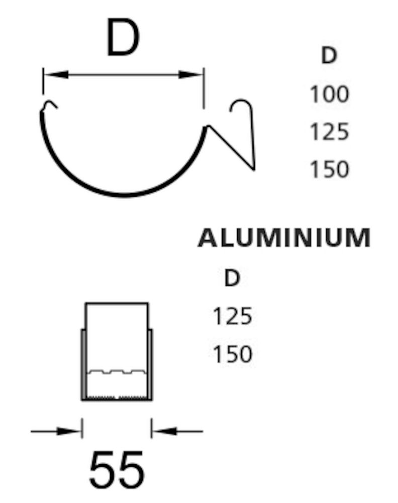 RÄNNSKARV PLANNJA SVART 01 125 MM