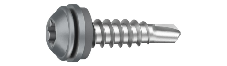 BESLAGSKRUV J2P EJOT MÖRKGRÅ 7011 4,8X19 MM 250P