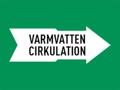 MÄRKBAND VARMVATTEN CIRKULATION 160 MM 5000 MM