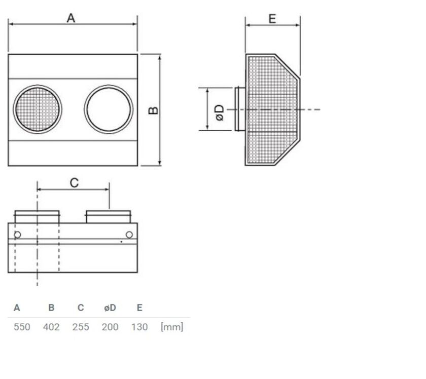 KOMBIGALLER CVVX SVART 200 MM