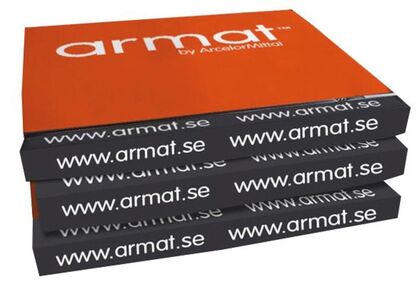 PLÅT FORMAT AMM ARMAT TEGELRÖD 2000X1250X0,6 MM