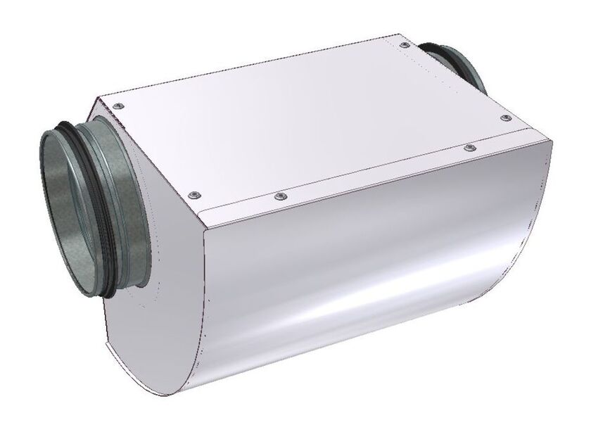 MELLANMODUL GENOMGÅENDE INTERIOR VIT 125 MM