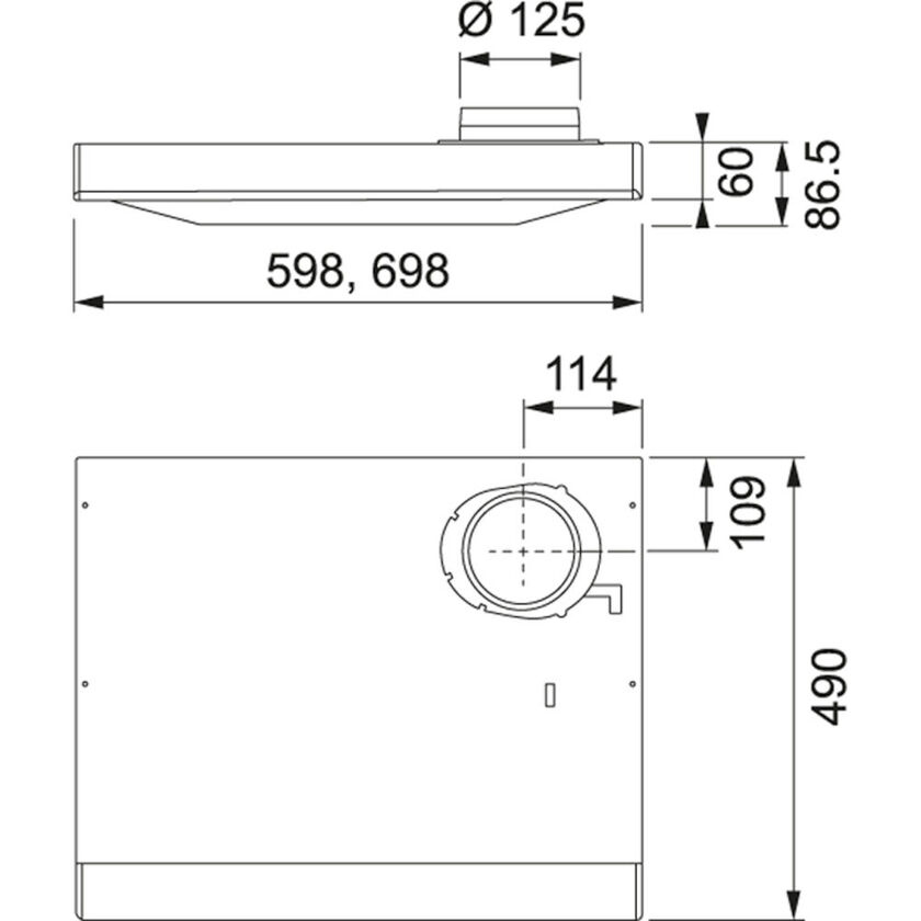 SPISFLÄKT 1240B-10 SPIRIT ALLIANCE VIT 60 CM
