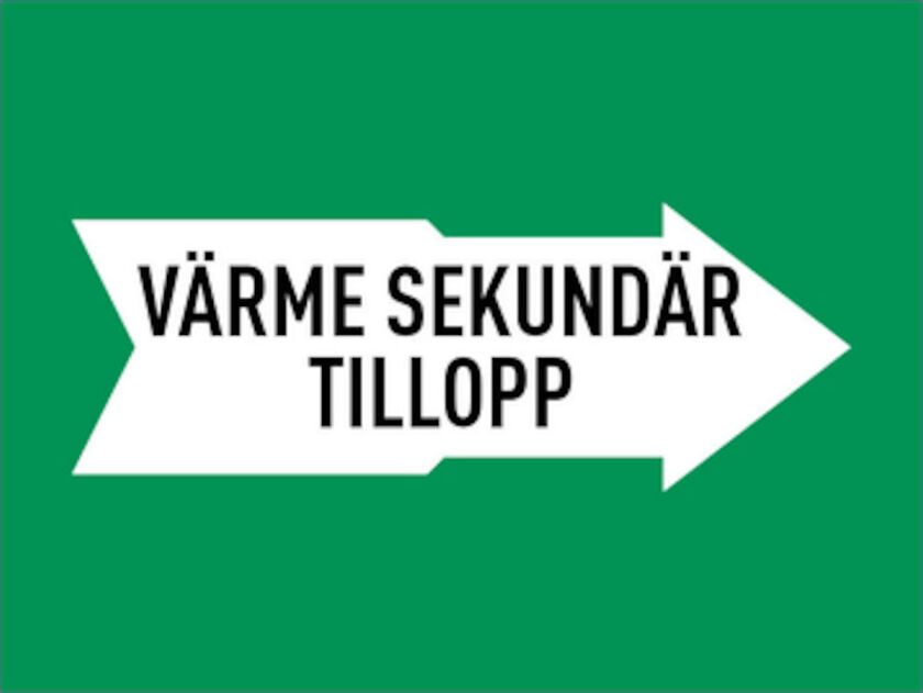 MÄRKBAND VÄRME SEKUNDÄR TILLOPP 160 MM 5000 MM
