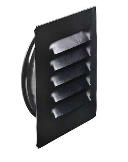 VENTILGALLER GC MED STOS SVART 100 MM