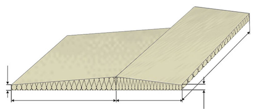 KIL PRO ROOF WEDGE PAROC 42-60 MM 1200X600