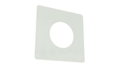 TÄCKPLÅT MED HÅL VIT 250X250 125 MM