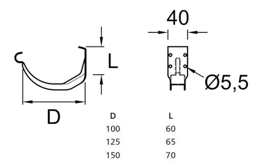 COMPACTKROK PLANNJA SVART 01 125 MM