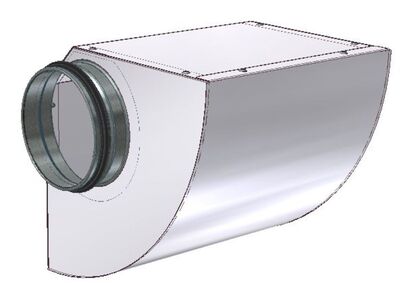 MELLANMODUL TÄT INTERIOR VIT 125 MM