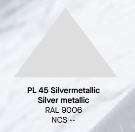 PLÅT RULLE GC PRO BT STD SILVER 45 G 1250X0,6 MM