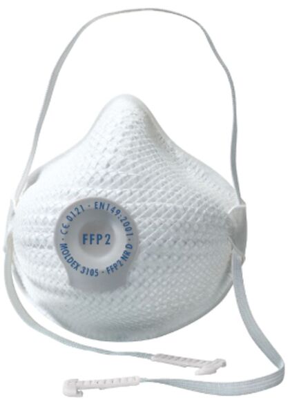 HALVMASK FILTRERANDE FFP2 MED VENTIL