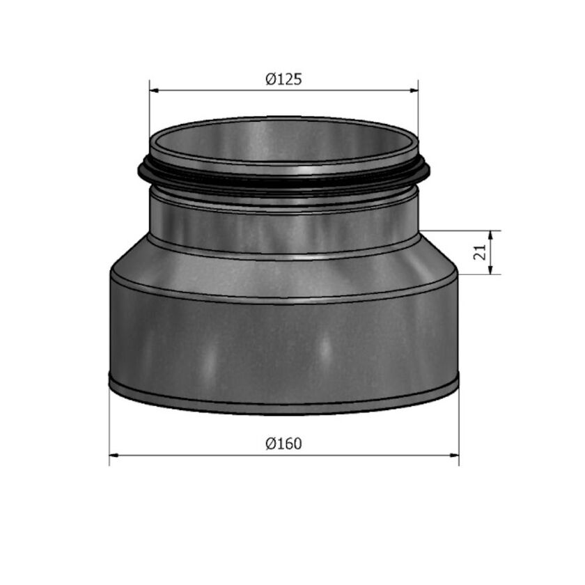REDUKTION HFCM M-N FZ 160-125
