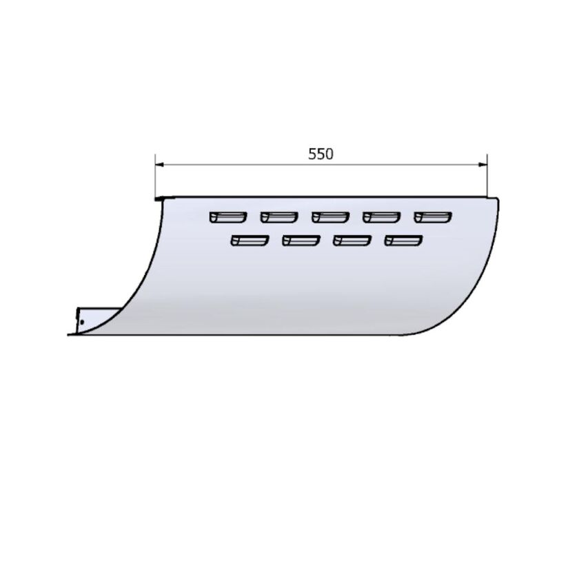 TEKNIKMODUL HTGU INTERIOR VIT 125 MM 550 MM 8-PACK