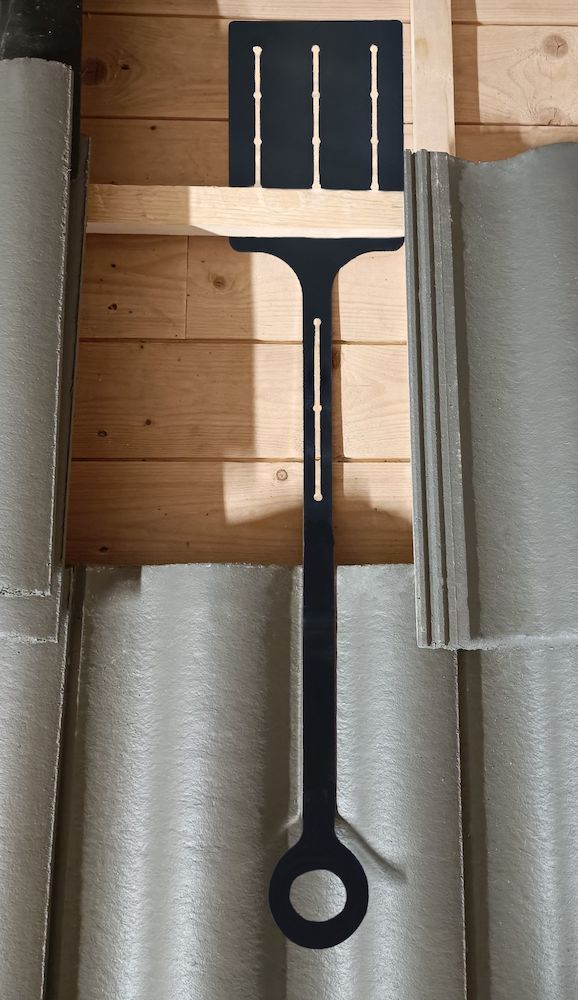 ANKARPUNKT T INKL. SKRUV SVART 6X40 MM